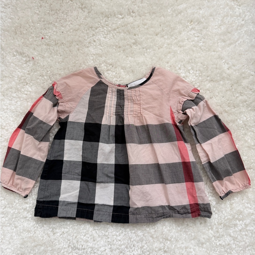 Burberry girl Stylish Plaid Kids Shirt